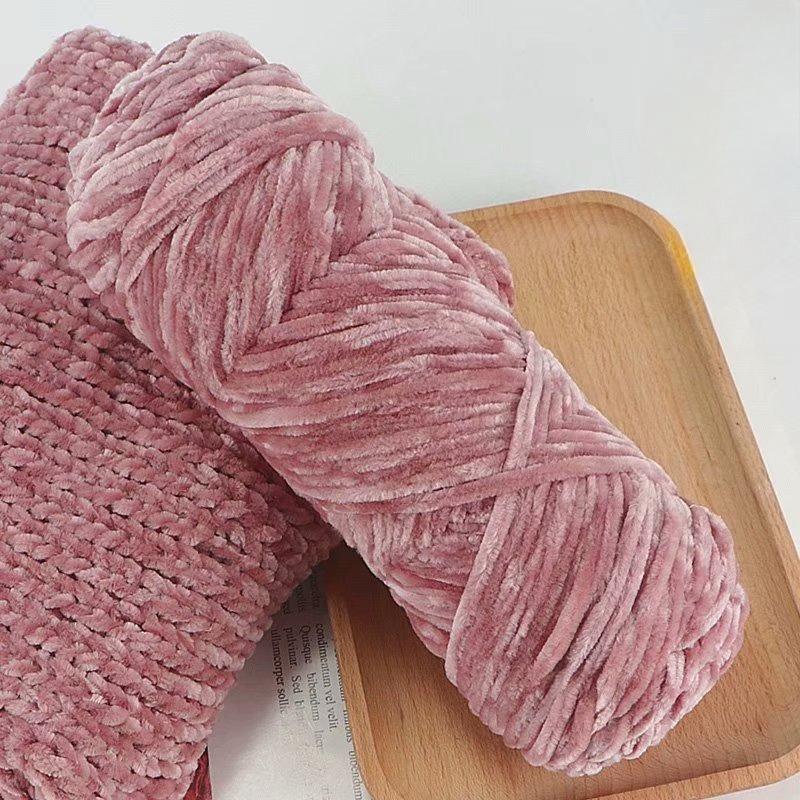 10Pcs/95g Chenille Warm Velvet Yarn Blended for Handmade DIY Knitting Wool Crochet Handmade Scarf Coat Baby Blanket and Hat