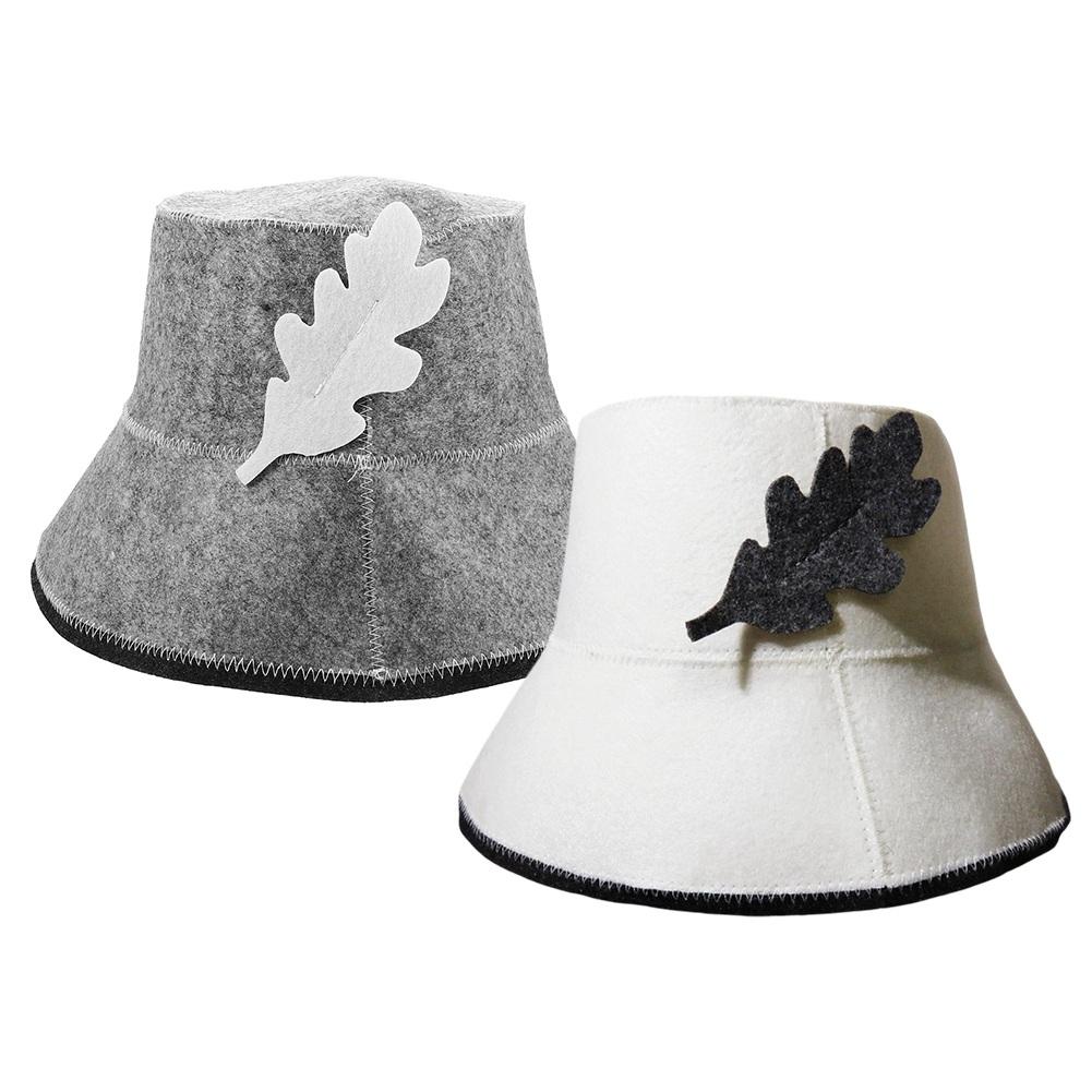 Felt Sauna Cap for Securing Hair during Bathing Breathable and Lightweight