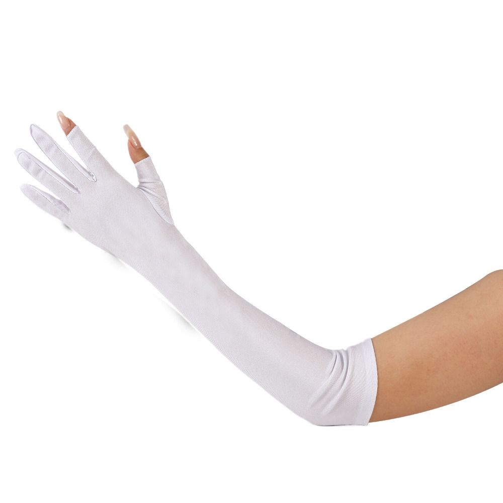 UV Insulation Sunscreen Sleeve Sun Protection Cycling Gloves Thin Ice Silk Sleeves Gloves  Summer