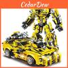 Bumblebee Robot Cannon Chariot Assembly Building Block For Diy Kids And Creative Play
