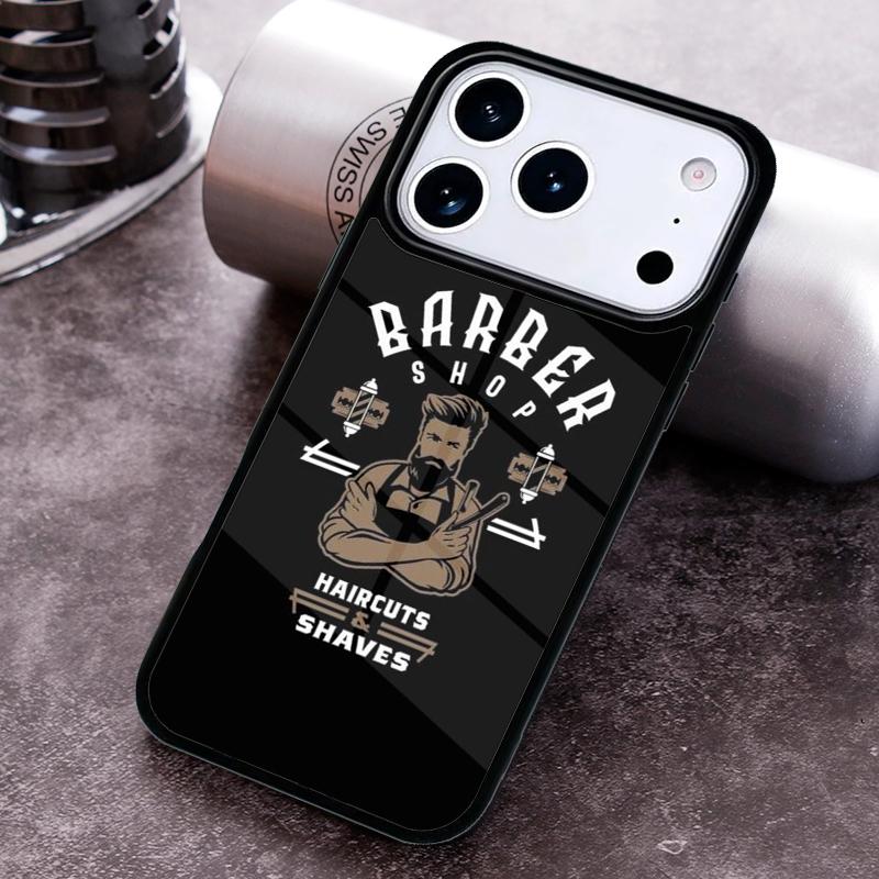 Barber Shop Hair Stylist Phone Case For iPhone 17 16 15 14 13 12 11 Pro Max Plus 17Air Soft Silicone Cover