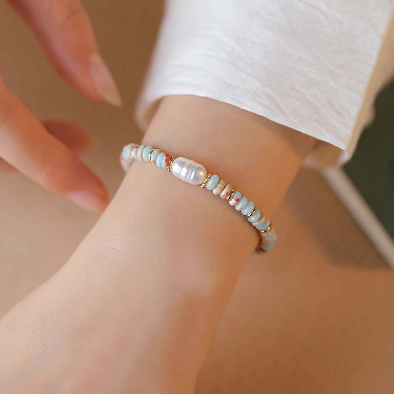 2025 Trendy Natural Stone Freshwater Pearl Collar Chain Necklace Stainless Steel Handmade Stylish Beads Zircon Bijoux Gift