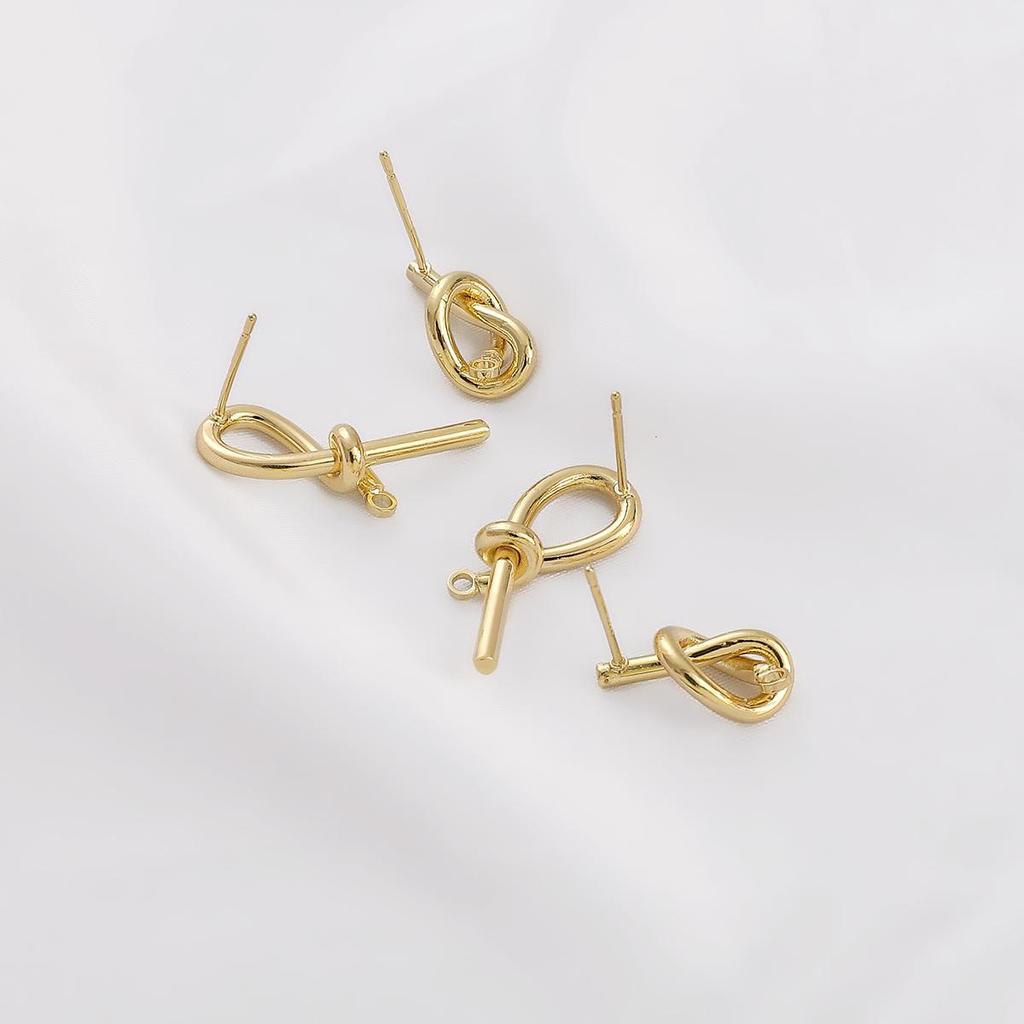 1pár mosazných náušnic s kroucenou geometrií pro ženy Náušnice pro dívky