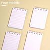 Pocket Size Notebook 128 Pages Soft Coil Binding Notebook Lined/Dotted/Gridded/Unruled for Daily Writing Note Taking