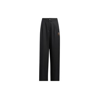 Originals Ss22 Mc Snap Pant Pure Color Straight-Leg Sports Trousers With Snap Button Hem Women Bottoms Black IC6586