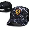 Embroidery Car Logo Baseball Cap Adjustable Casual Sunscreen Hats Sports Caps For Ferrari F430 Stradale 458 488 599 612 FF F12 TH7