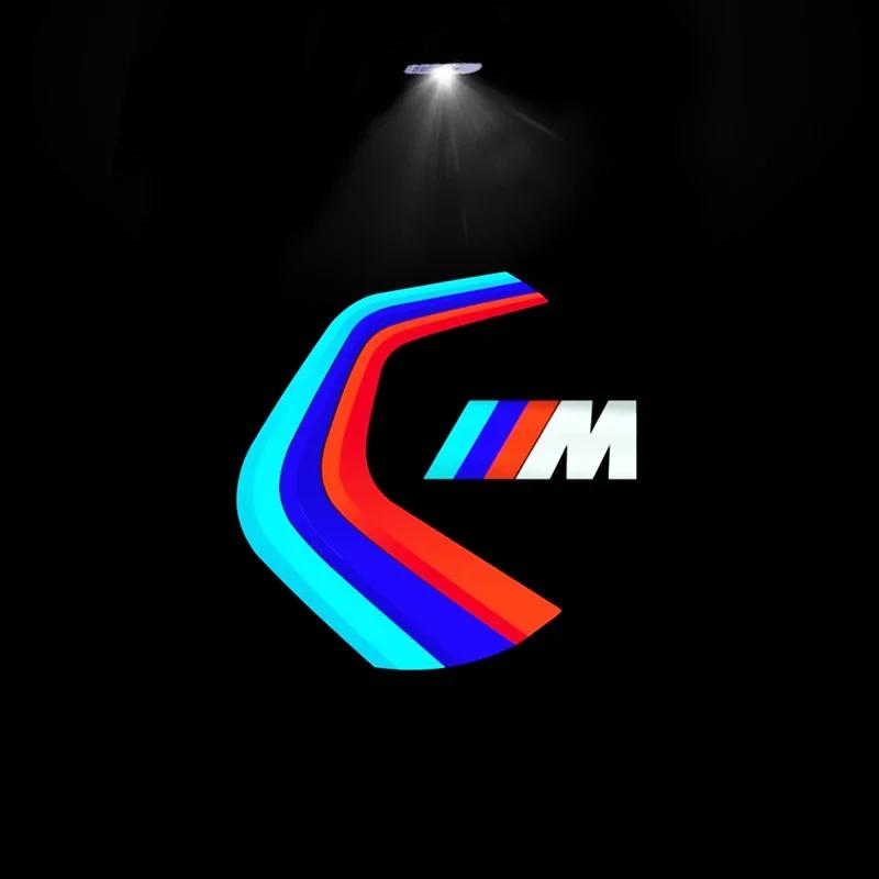 Lâmpada de Boas-Vindas para Porta de Carro Projetor a Laser Logo Sombra Fantasma Luzes Noturnas Para BMW M Power Performance F10 F31 E36 E39 E87 E90 X3 X5