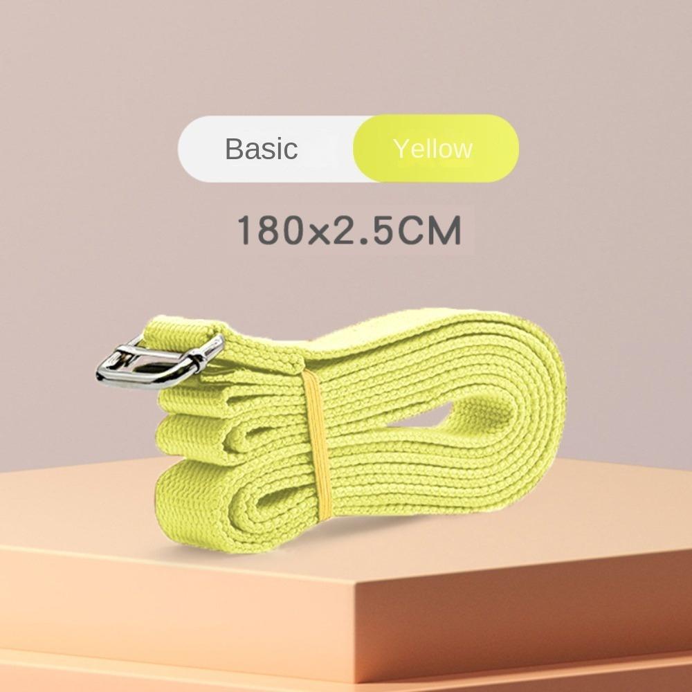 

Stretching Tension Yoga Belt Practical Cotton Belt New Yoga Fitness Belts жёлтый