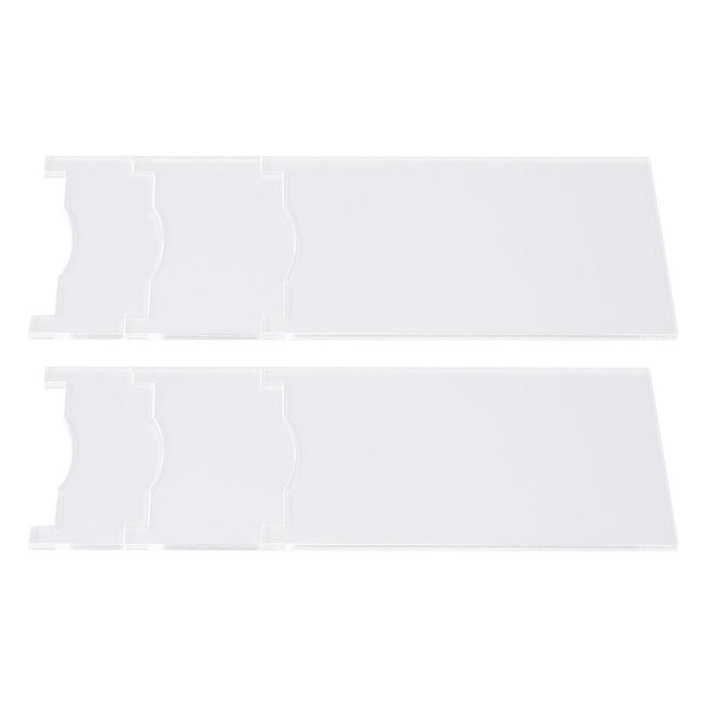 2 Set Clear Acrylic Furniture Wall Spacer Adjustable Length Sofa Wall Stopper Bedroom