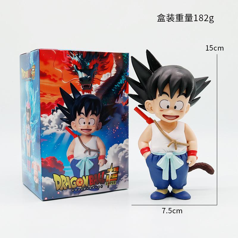 6Pcs/Style  Super Anime Figure Son Goku/Krillin/Bulma Action Figure Pvc Collection Decoration Model Doll Toys Gifts