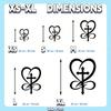 Premium Heart-Shaped Metal Wall Art for Autumn, Valentine's & Weddings