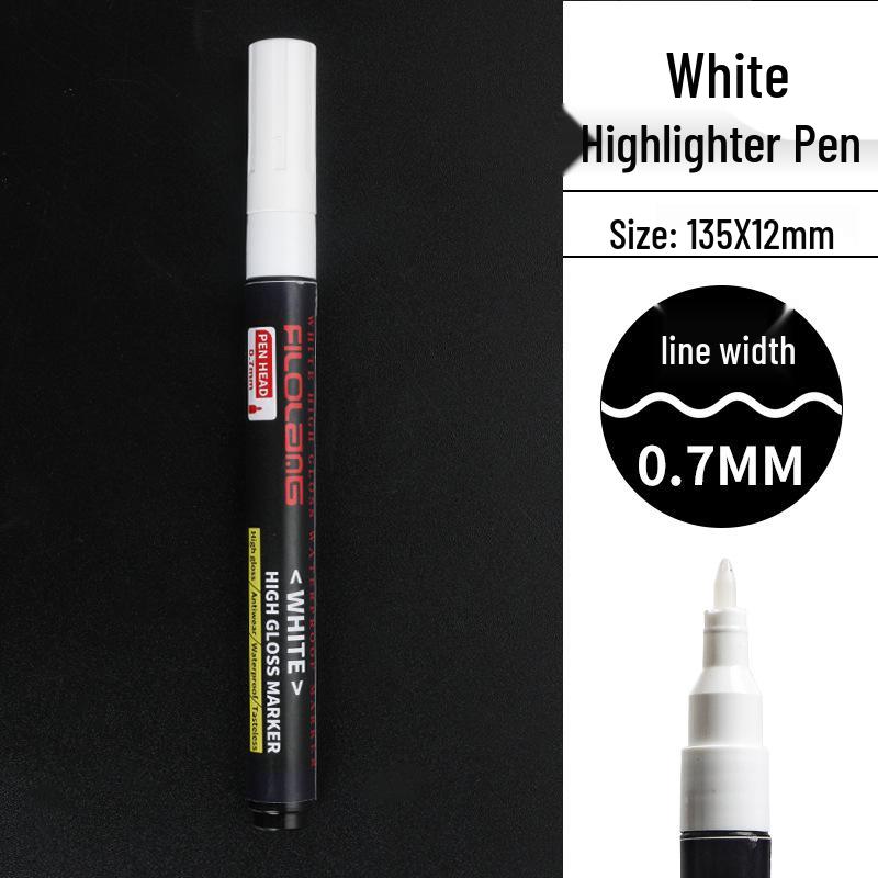 Filolang 0.5mm Ultra-fine White Waterproof Lab Marker Pen