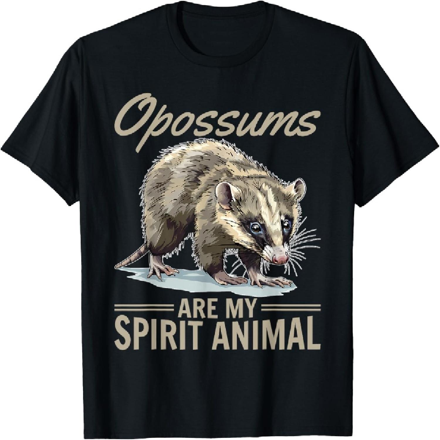 Funny Opossum Animal Opossums are my spirit animal T-Shirt XXXXXL разноцветный