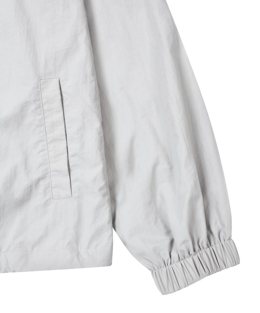 Fernov City Leisure Lightweight Windbreaker Jacket Light Grey
