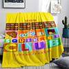 1PC Hey Duggee Patterned Flannel Blanket Suitable For All Seasons for Home Decor Warmth and Comfort Gifts Holiday Present