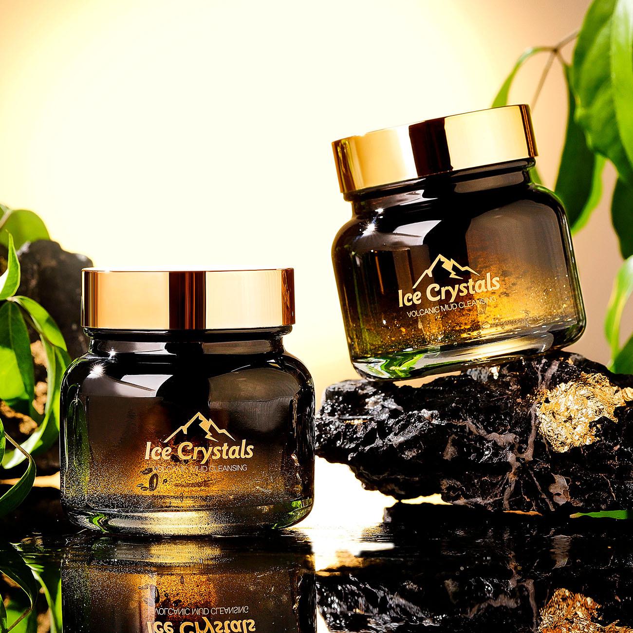 Volcanic Mud Ice Crystal Face Cleanser: Pore-Cleansing, Refreshing & Hydrating. Volcanic Mud Net Face Cleansing Ice Crystal