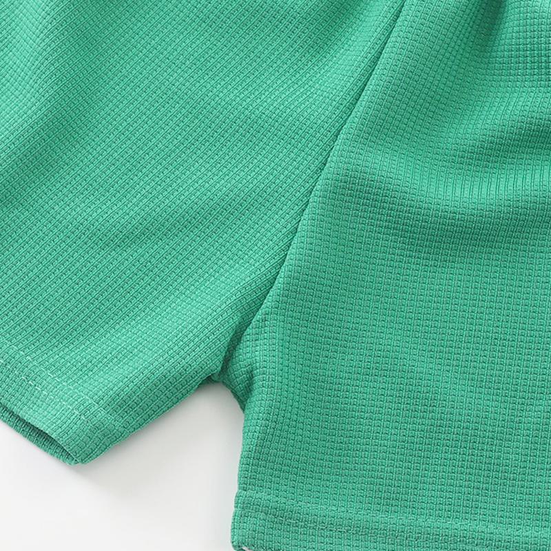 Uformelle barn kort erme shorts sett sommer barneklær gutt jente baby t-skjorte bukse antrekk ensfarget treningsdrakter 1-8 år