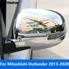 Rearview Side View Mirror Cover Trim For Mitsubishi Outlander 2013-2017 2018 Chrome Protector Accessories Car Styling