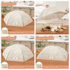 Breathable Mesh Dish Cover Washable Anti-fly Umbrella Tent Foldable Food Cover  Outdoor