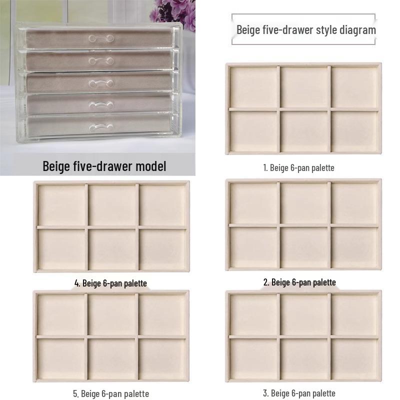 Wielopoziomowe pudełko na biżuterię na kolczyki i małe przedmioty - Przechowywanie i organizacja w domu