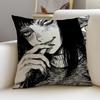 Horror TTomieS Cushion Cover Breathable and Skinfriendly Linen Pillowcase Square Removable and Washable Cushion