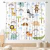 Pastel Rainbow Curtains, Kids Girls Baby Boho Cute Inspirational Motivational Quotes Rainbow Colorful Window Drapery for Bedroom