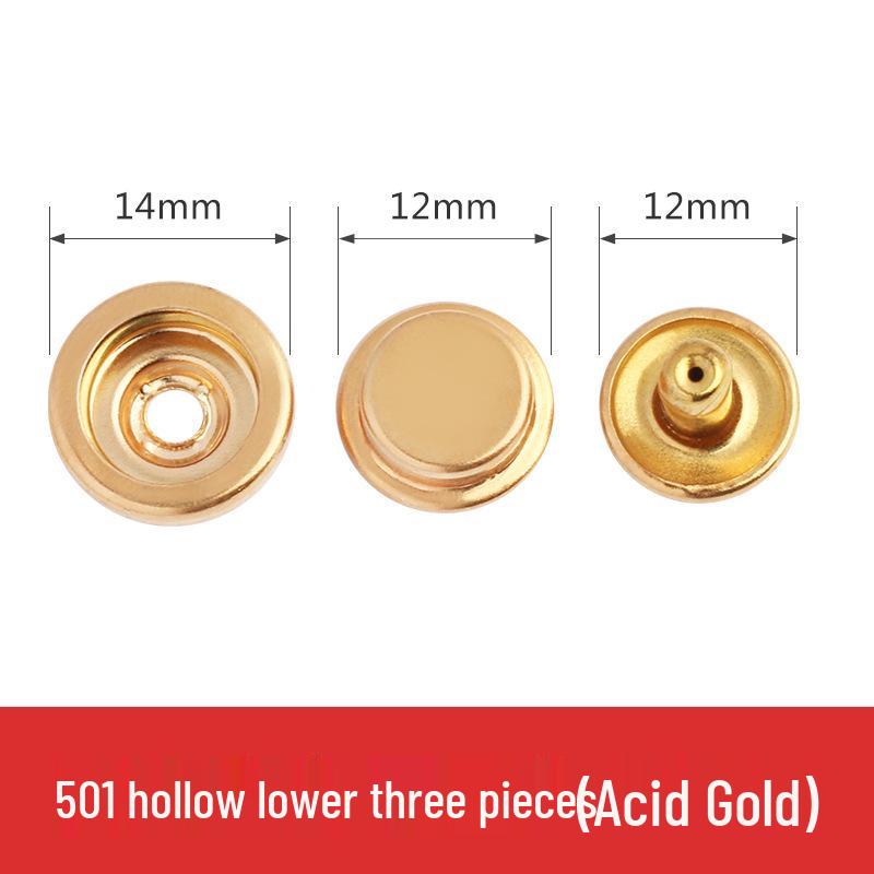 Metal Snap Buttons for Clothing: No-Sew Hidden Snap Accessories for Jackets, Studs, and Mother-Child Buttons.