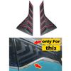 DinCh 2pcs Rear Triangular Window Decorative Shutters Louvers Spoiler Panel  For Geely Coolray Cool -