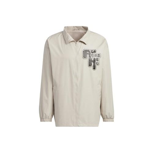 adidas neo letter print casual stand-collar jacket for men, khaki L хаки