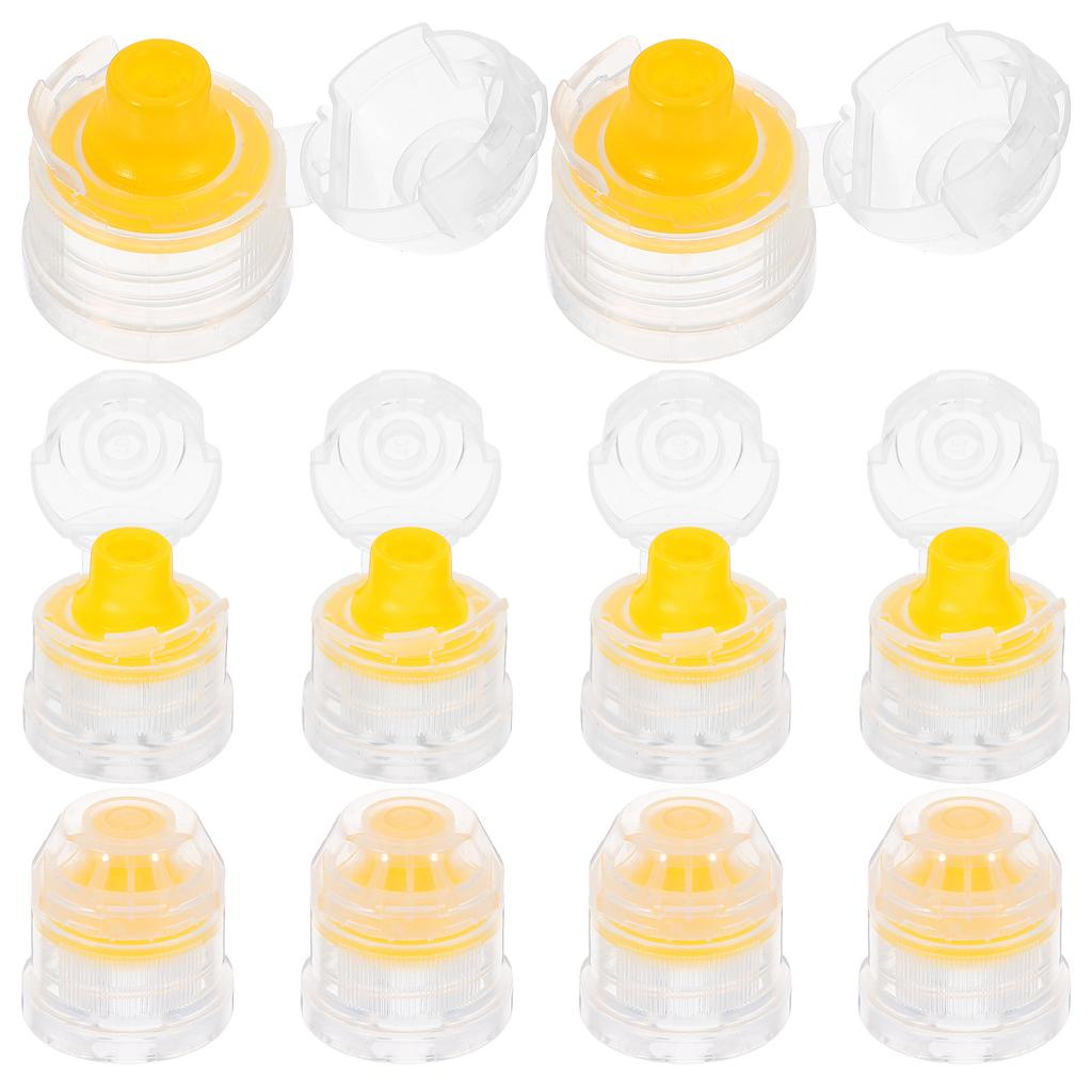 10Pcs Durable Pointed Spout Caps Versatile Lids Reusable Replacement Bottle Tops Sports Drink Covers Soda Jar Sealing