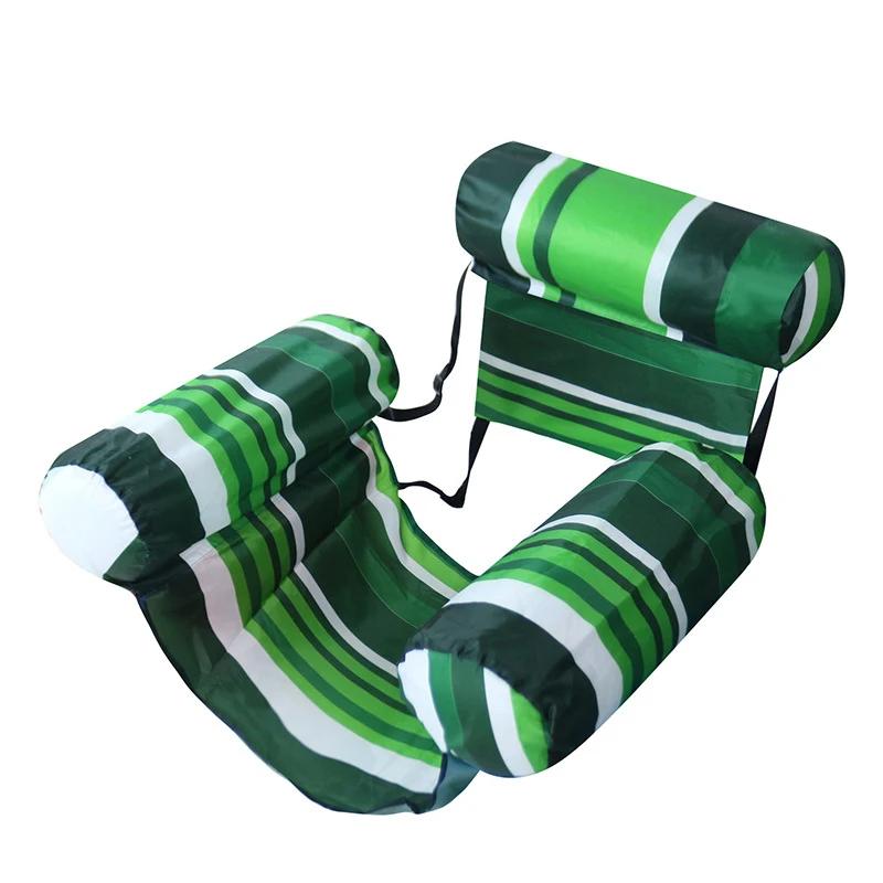 Summer Adult Inflatable Floating Water Hammock Lounger Portable Foldable Recliner Float Chair Lightweight Accessory For Swimming