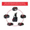 18V Lithium Battery with LED Flashlight for Bosch, DeWalt, Milwaukee, Makita