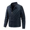 Mens Winter Lightweight Cotton Jacket 2026 Vintage Style Loose Fit Stand Collar Casual Outerwear Teens Young Adults
