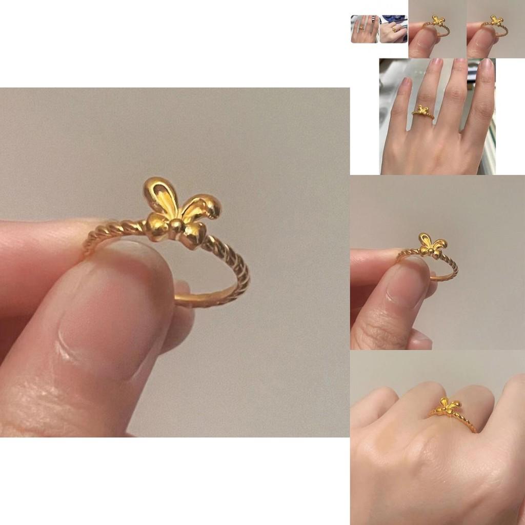 Adorable 2023 Bowknot Rabbit Design Ring Beautifully Crafted For Elegant Women