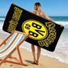 Custom Borussia Dortmund Print Beach Towel, Large Soft Quick Dry Towel for Beach Camping Swimming