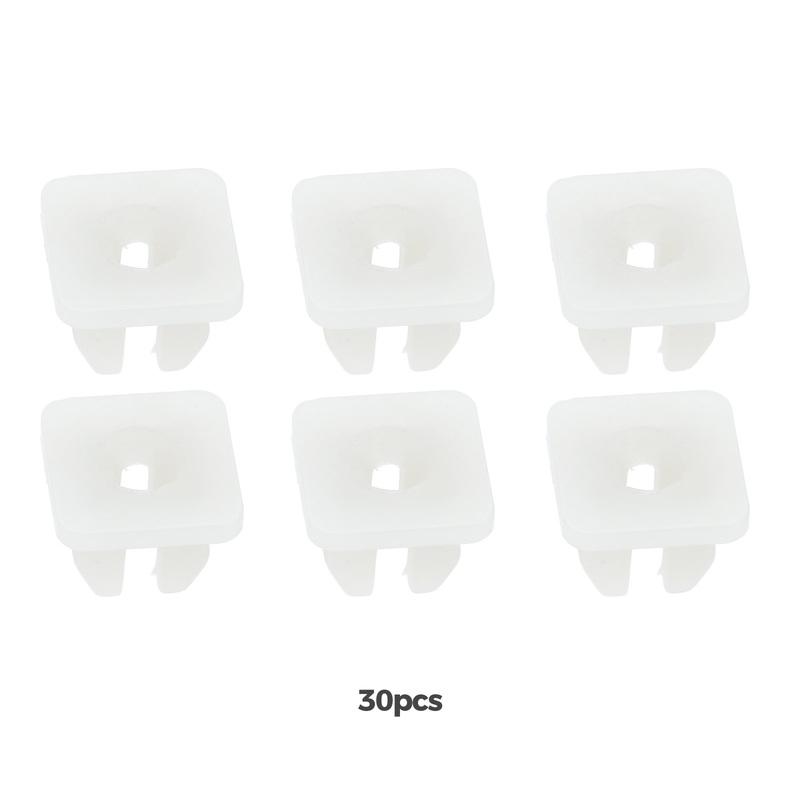 50Pcs Car Universal Fender Bumper Door Side Skirt Fixing Clip White Plastic Push Rivet Fender Clip For 5mm Hole Car Accessoires