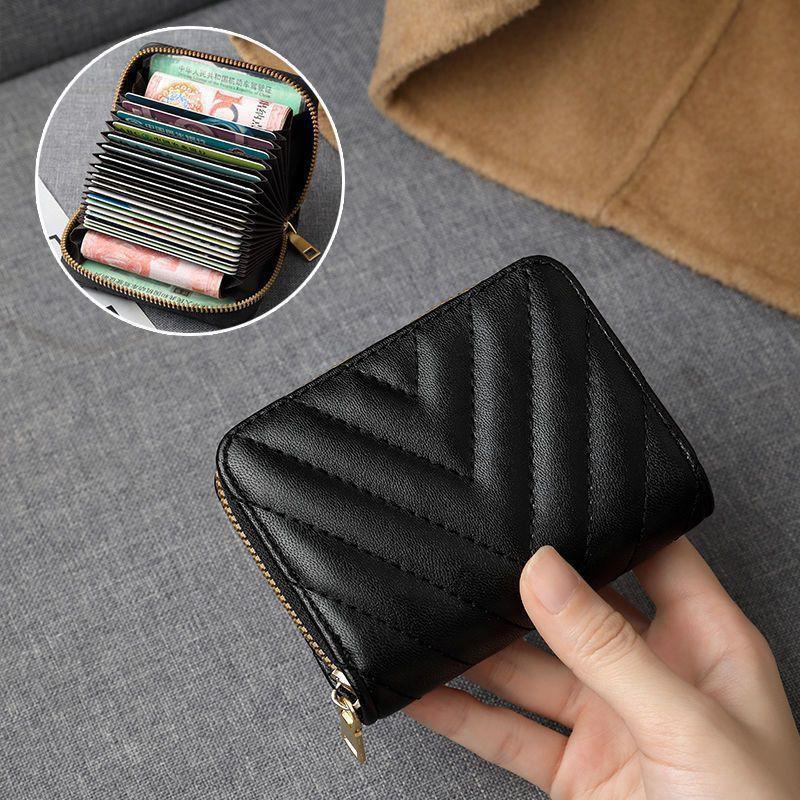 Womens Premium PU Card Holder Wallet With Multiple Slots Lightweight RFID-Blocking Organizer Daily Use