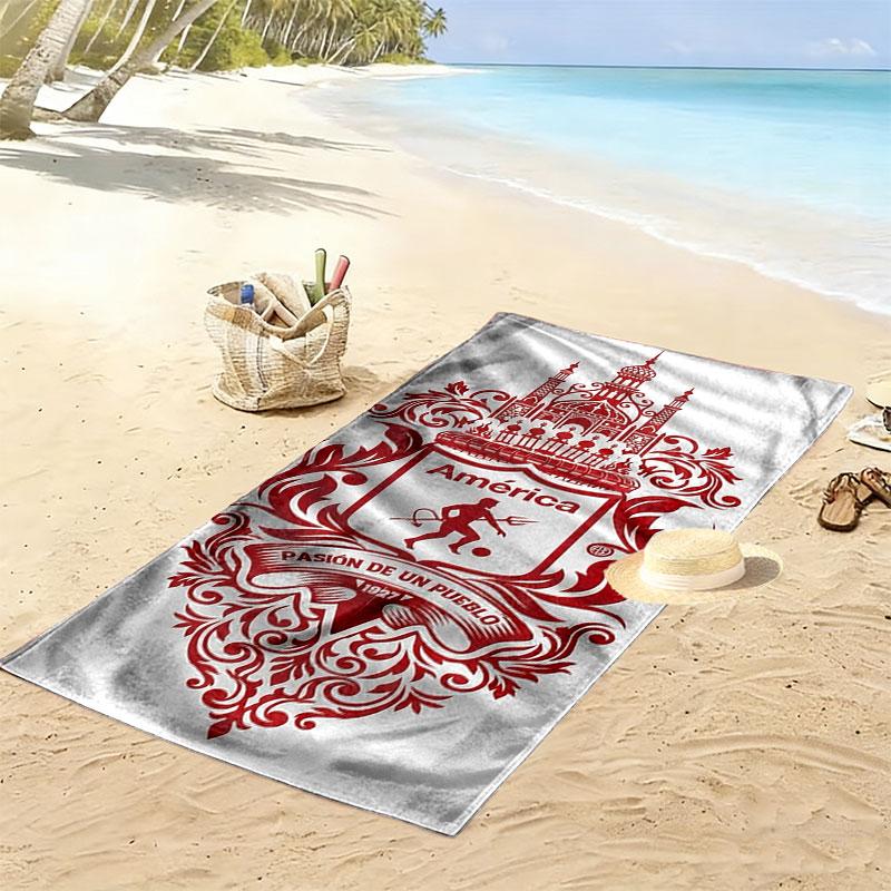 America de Cali Print Beach Towel, Large Soft Quick Dry Towel for Beach Camping Swimming