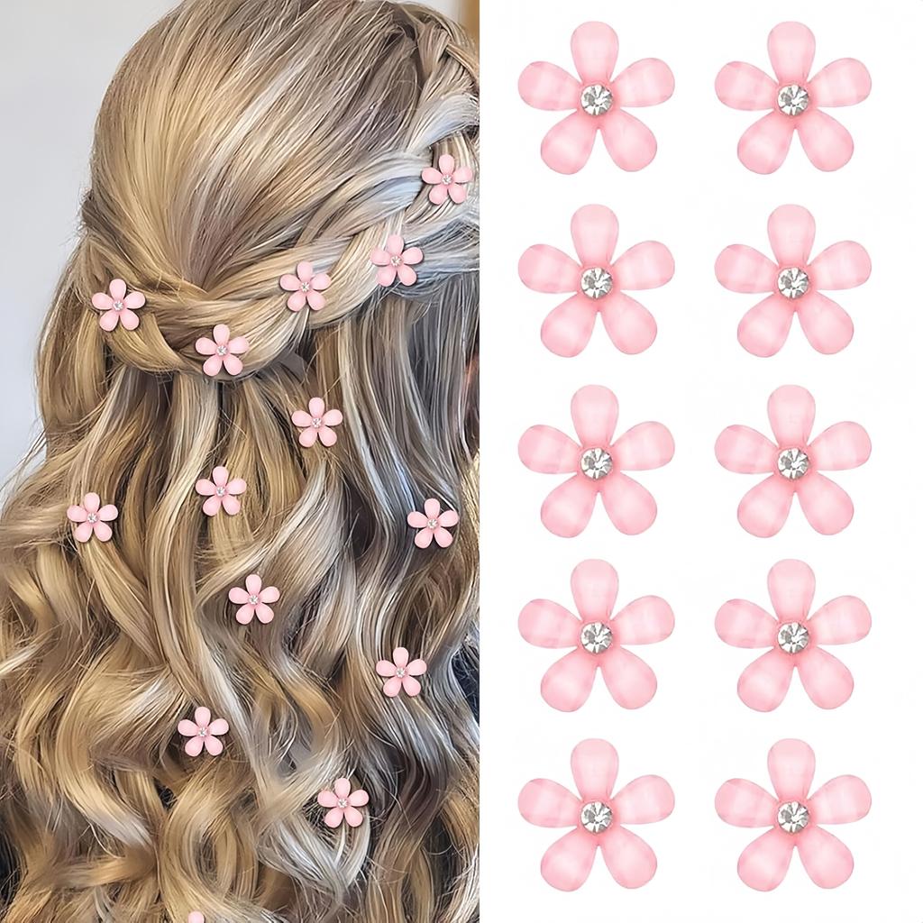 Flower Diamond Mini Hairpins for Women - Perfect for Wedding And Party Decorations