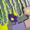 Braided Mobile Phone Lanyard Flower Braided Hanging Rope Universal Phone Holder Strap  Bag