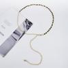 Pearl Waist Chain Women's Fashion Accessory - Versatile Metal Dress Ornament