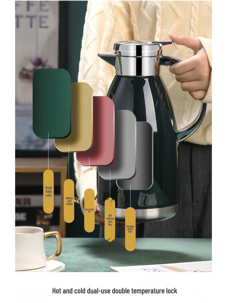 304 Stainless Steel Vacuum-Insulated Coffee Thermos with European Design