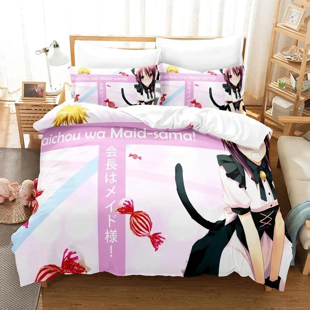 Kaichou Wa Maid-sama Bedding Set Single Double Full Queen King Size Duvet Cover Sets for Adult Boys Bedroom Anime Bed 2025