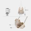 Woven women's bag summer shoulder beach bag large capacity straw lazy tote bag