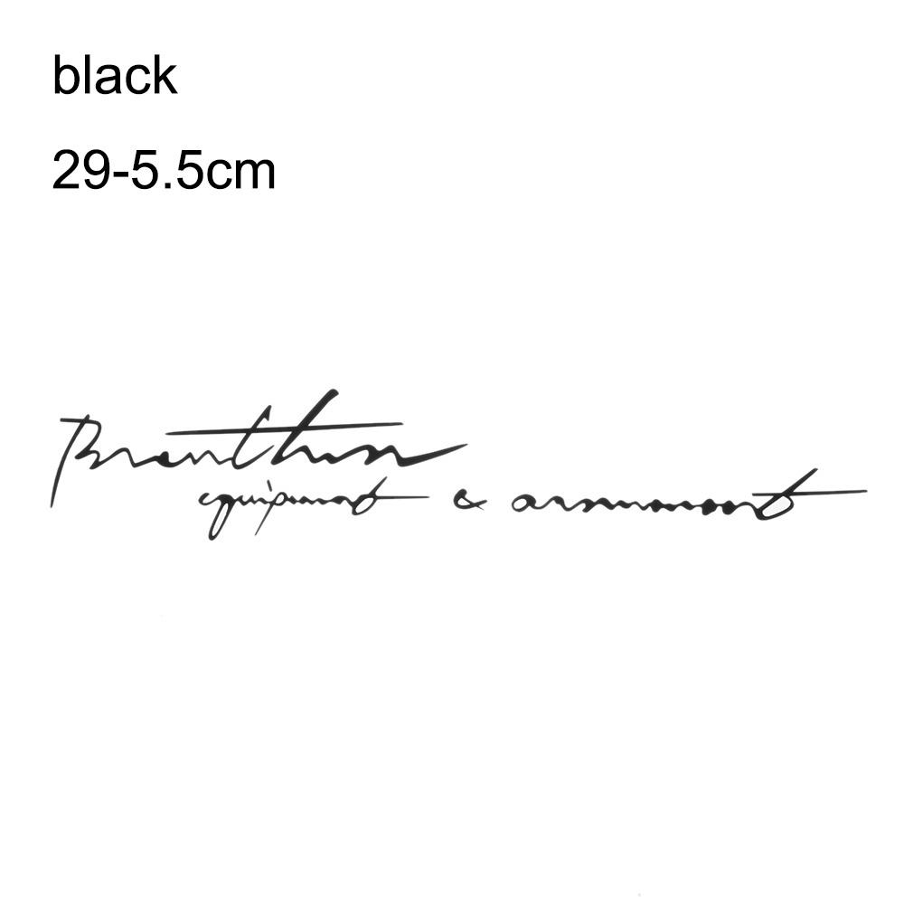 

Черные/белые водонепроницаемые аксессуары, английские буквы, подпись, автомобильные наклейки, авто наклейка, винил