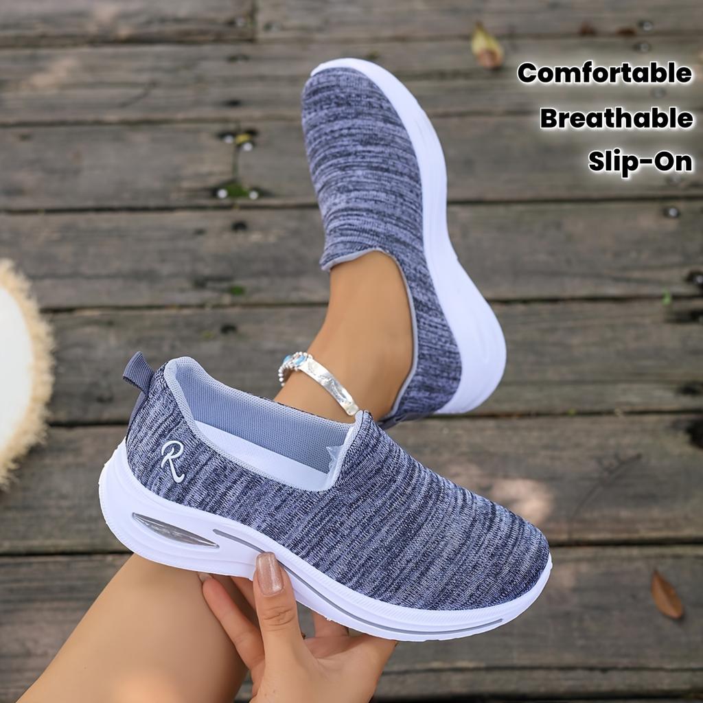 Women's Multi-color Breathable Slip-on Thick-soled Sports Shoes Lightweight and Non-slip, Comfortable and Casual, Suitable for Daily Walking Shoes