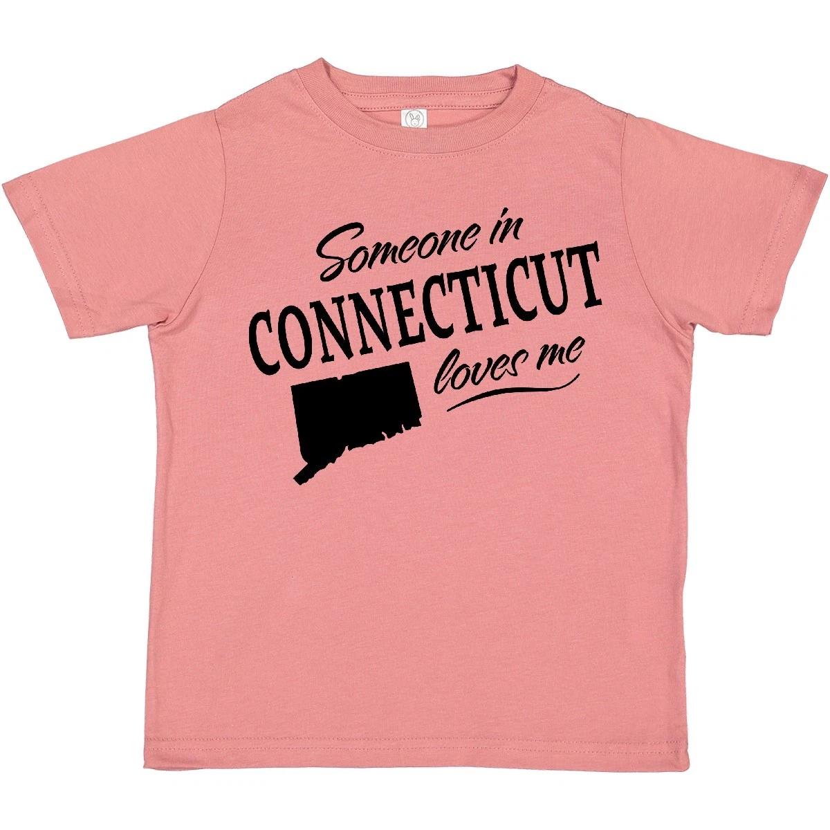 Inktastic Someone In Connecticut Loves Me Toddler T-Shirt Home Family Kids Love 150