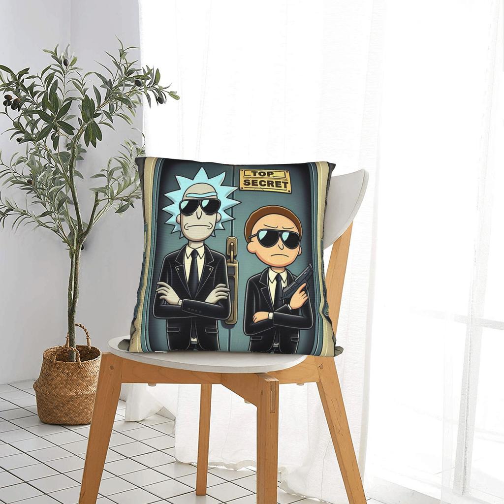 Ricked und Mortys Kissenbezug Neuer Kissenbezug für Sofa Couch Bett Wohnzimmer Druckkissenbezüge Geschenk