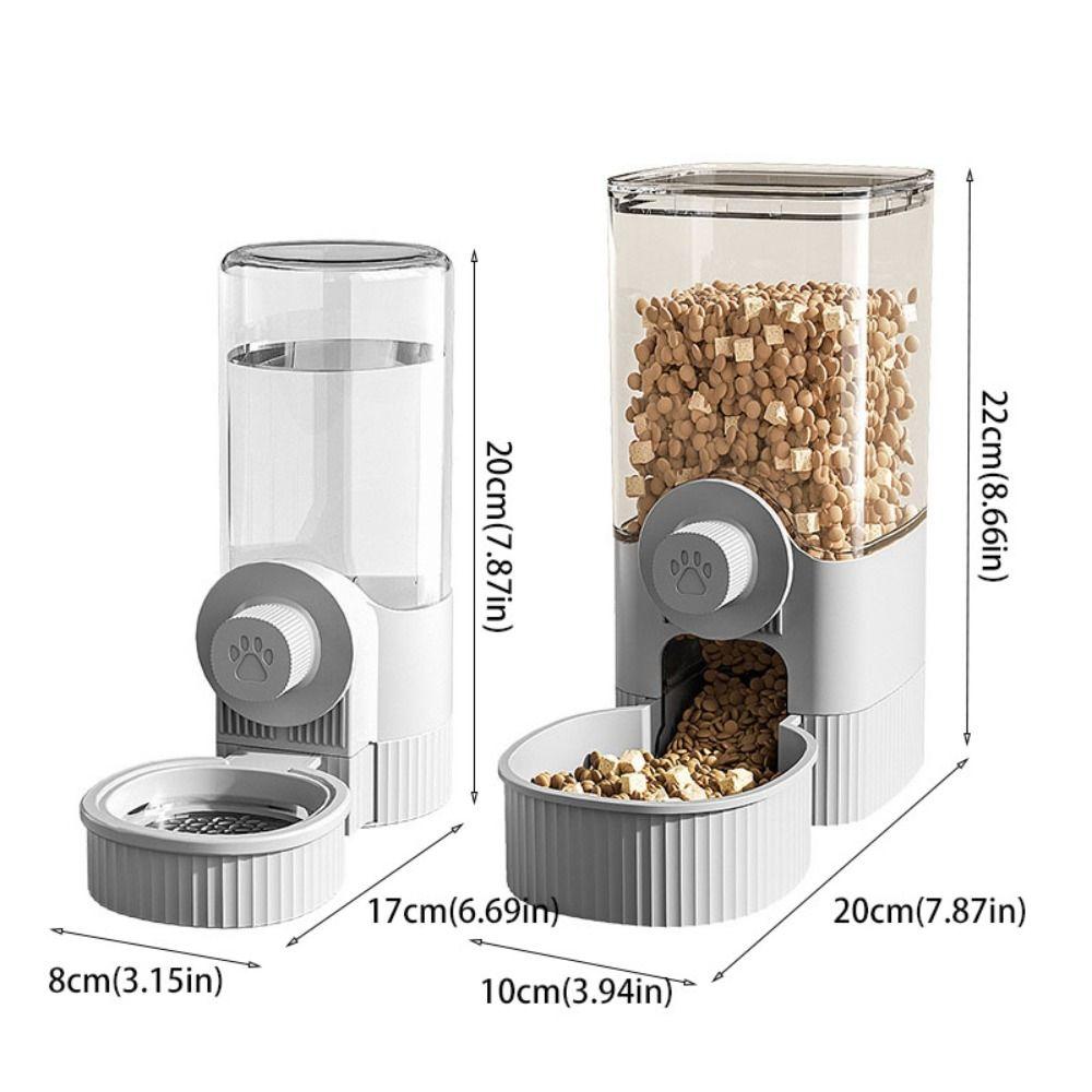 Transparent Cage Feeder Large Capacity Cat Water Bottle  for Pet Cage