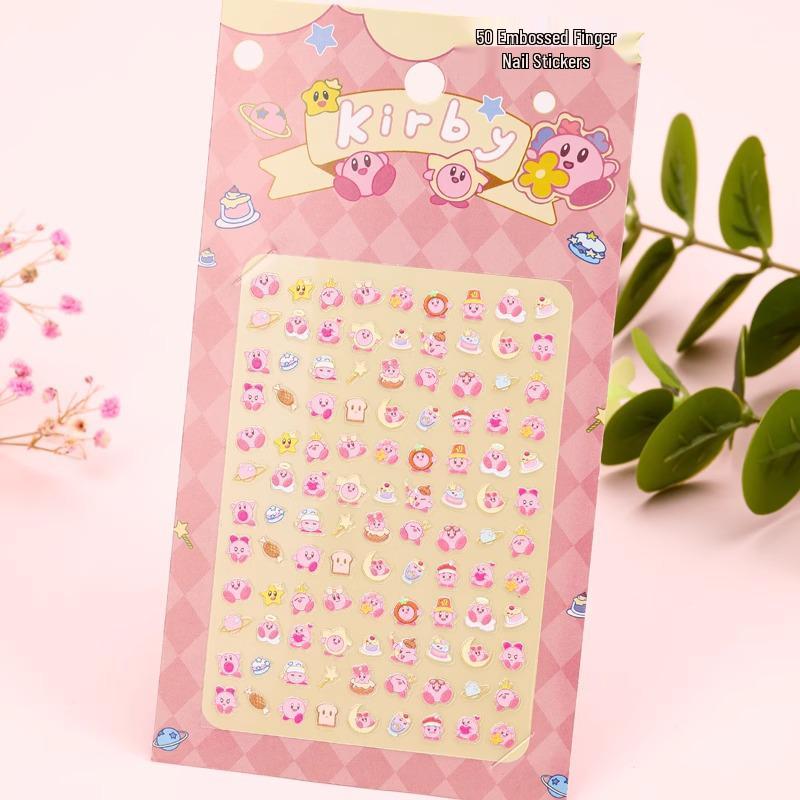 5D Embossed My Little Pony Nail Art Stickers - Cute, Odorless, Cartoon Design for Girls